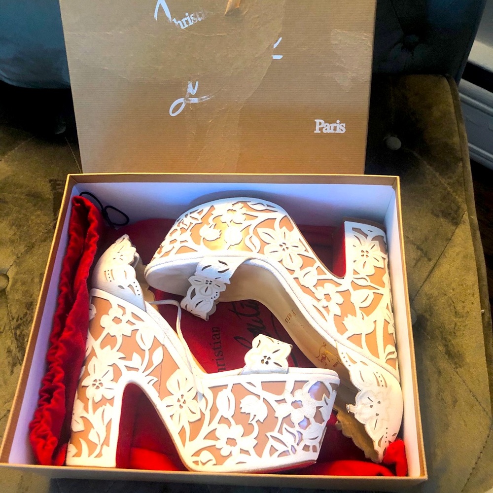 Christian Louboutin “Houghton May” Suede Sandal